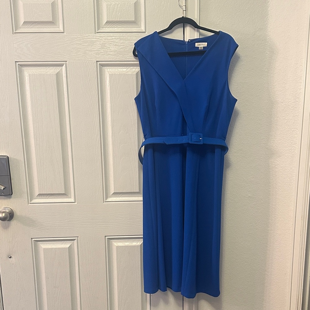 Calvin Klein Royal Blue Midi Dress